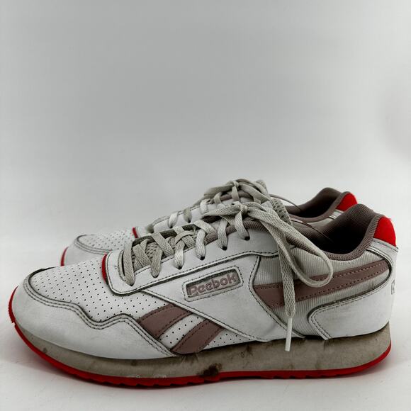 Reebok Classic Harman Ripple Sneakers Running Lace Up Athletic White Neon Pink 9 - Picture 4 of 7